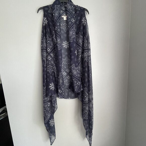 Ariat Duster Cardigan Women’s One Size Roaming Scarf Vest Western Asymmetrical - Picture 1 of 11